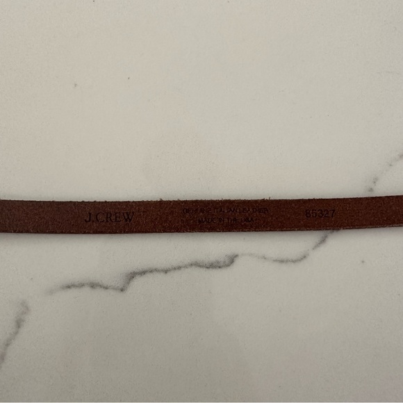 J. Crew Skinny Belt in Camel Brown Size Small - Picture 3 of 6